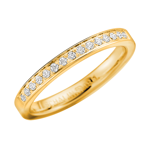 Diamantring i 18K guld, 76