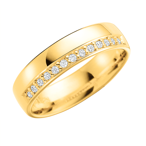 Diamantring i 18K guld, 76