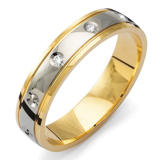 Diamantring i 18K guld, 72