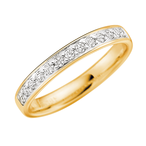 Diamantring i 18K guld, 76