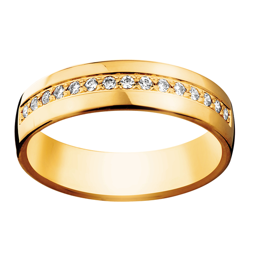 Diamantring i 18K guld, 76