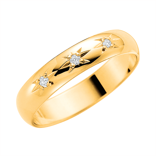 Diamantring i 18K guld, 76