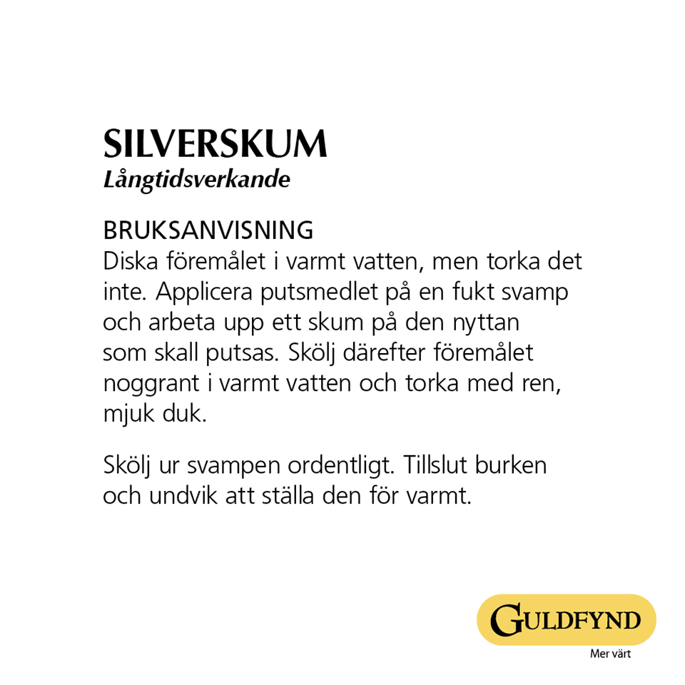 Putsmedel för silver