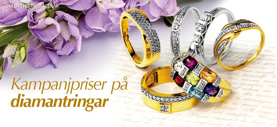 Kampanjpriser på diamantringar!