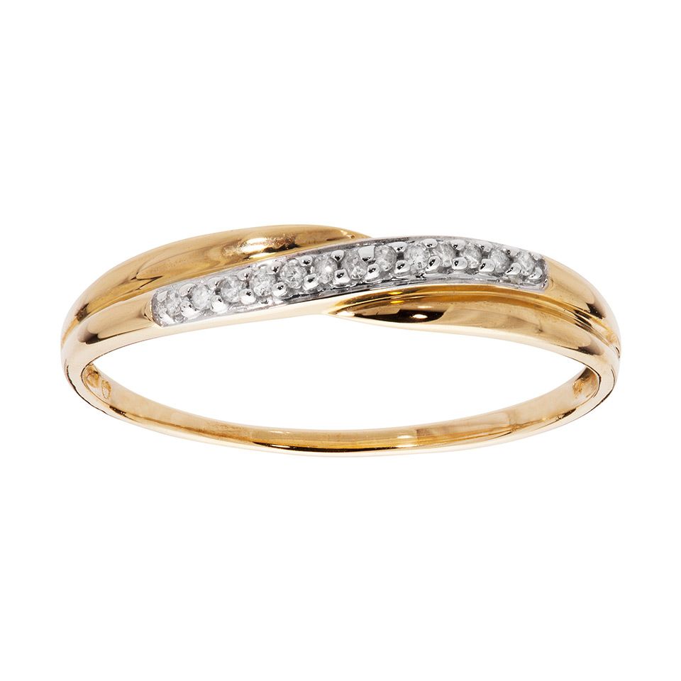 Diamantring i 18K guld, 20.0