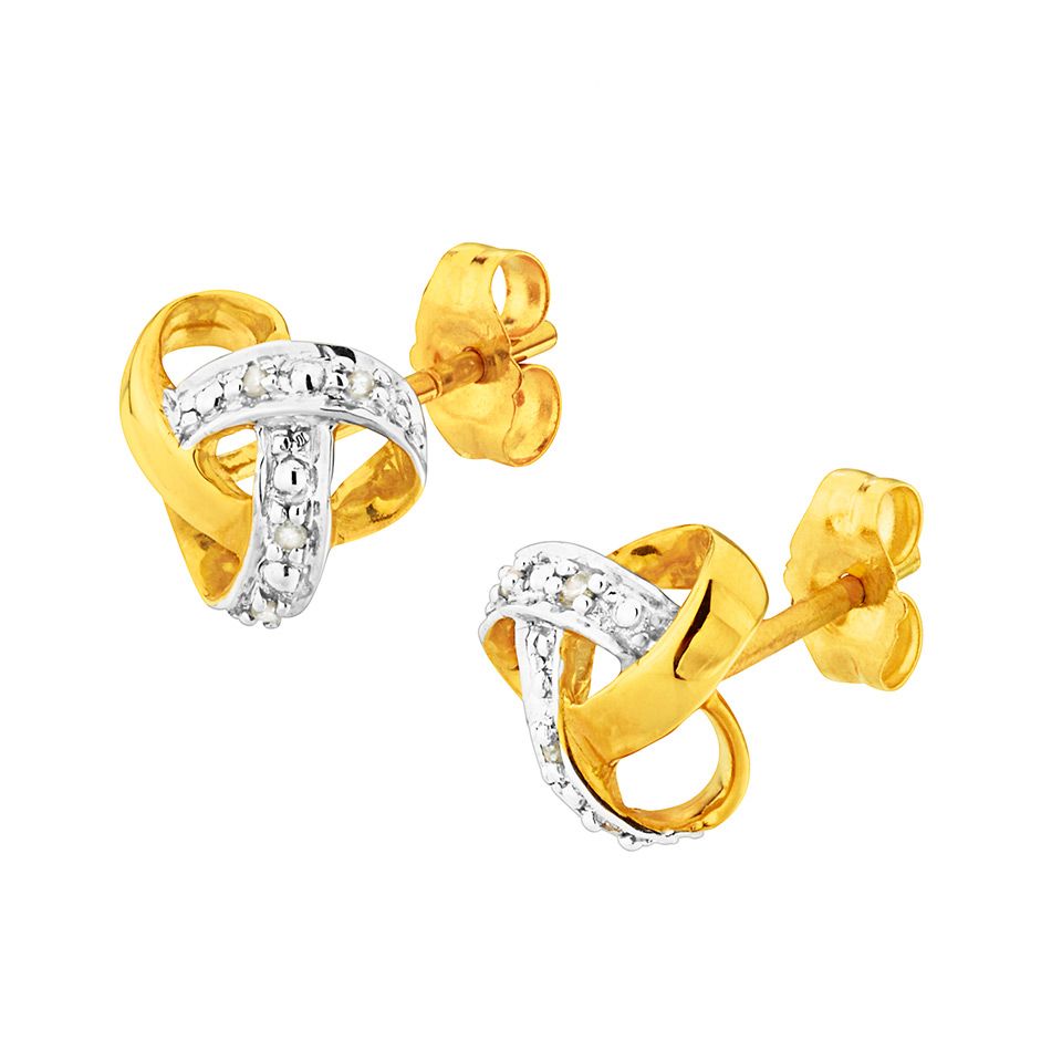 Diamantörhängen i 18K guld