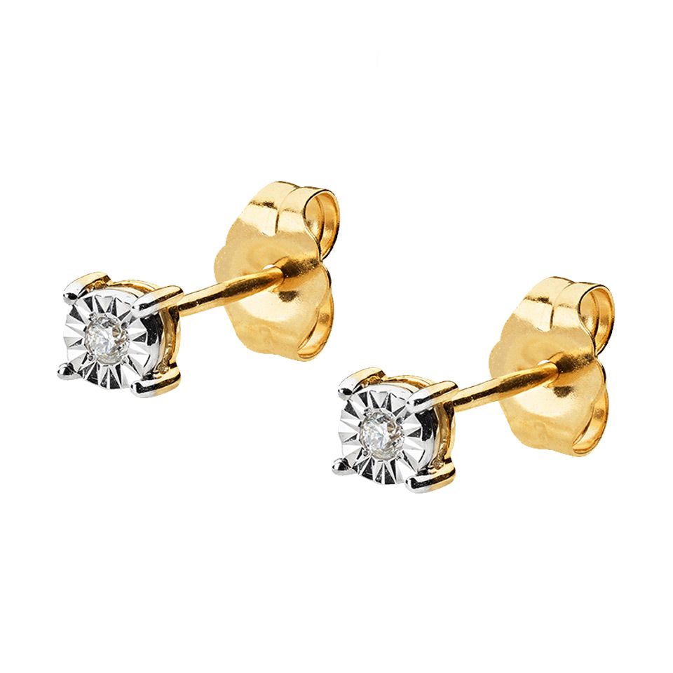 Diamantörhängen i 18K guld