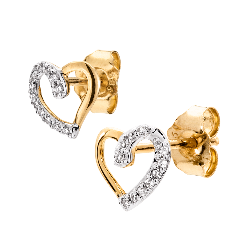 Diamantörhängen i 18K guld