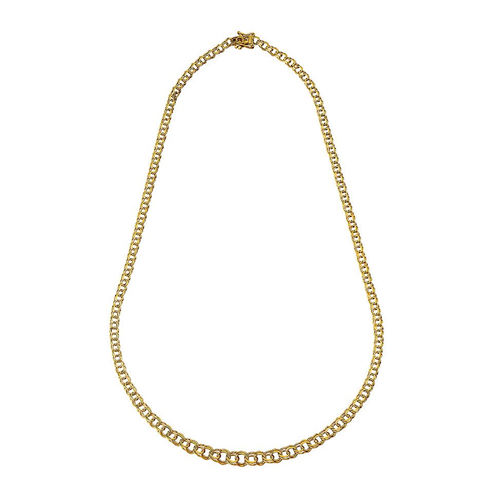 Halsband i 18K guld 42cm - Guldfynd