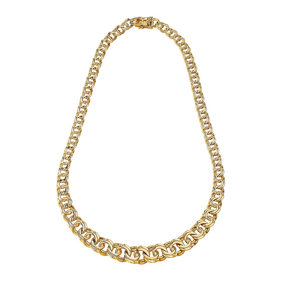Halsband i 18K guld 45cm
