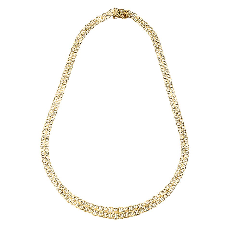 Halsband i 18K guld 42cm