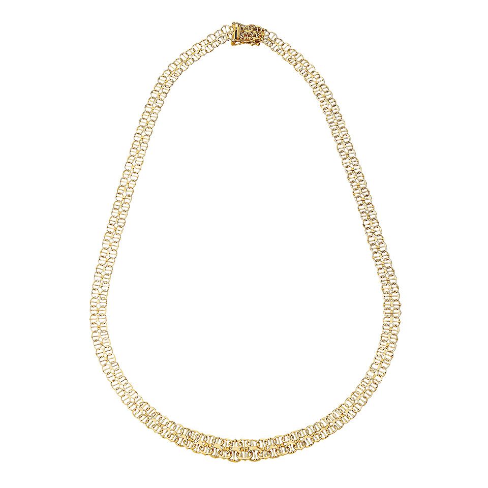 Halsband i 18K guld 42cm