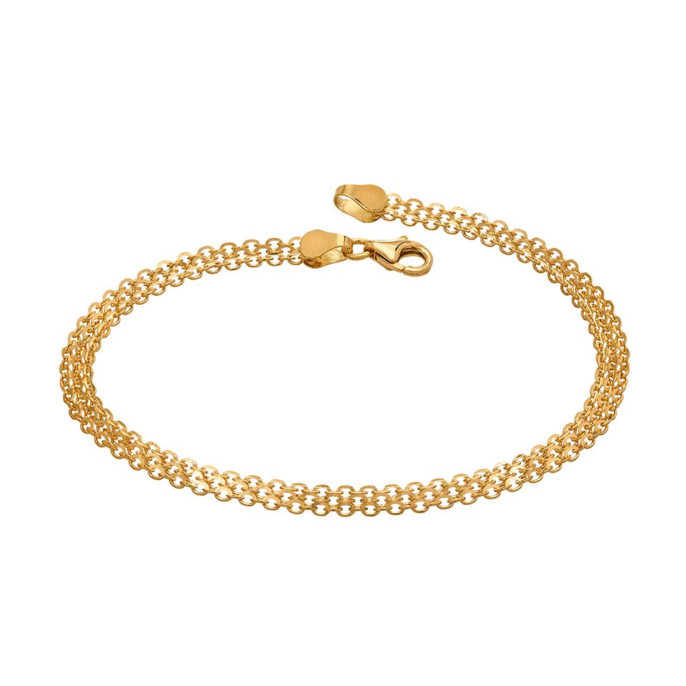 Armband i 18K guld 19 cm