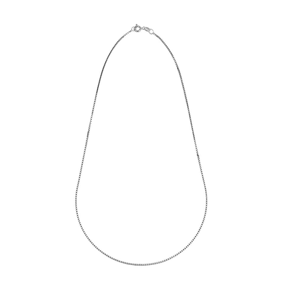 Kedja i &auml;kta silver 45 cm