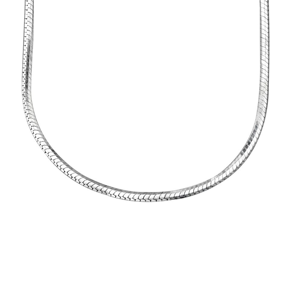 Kedja i &auml;kta silver 50 cm