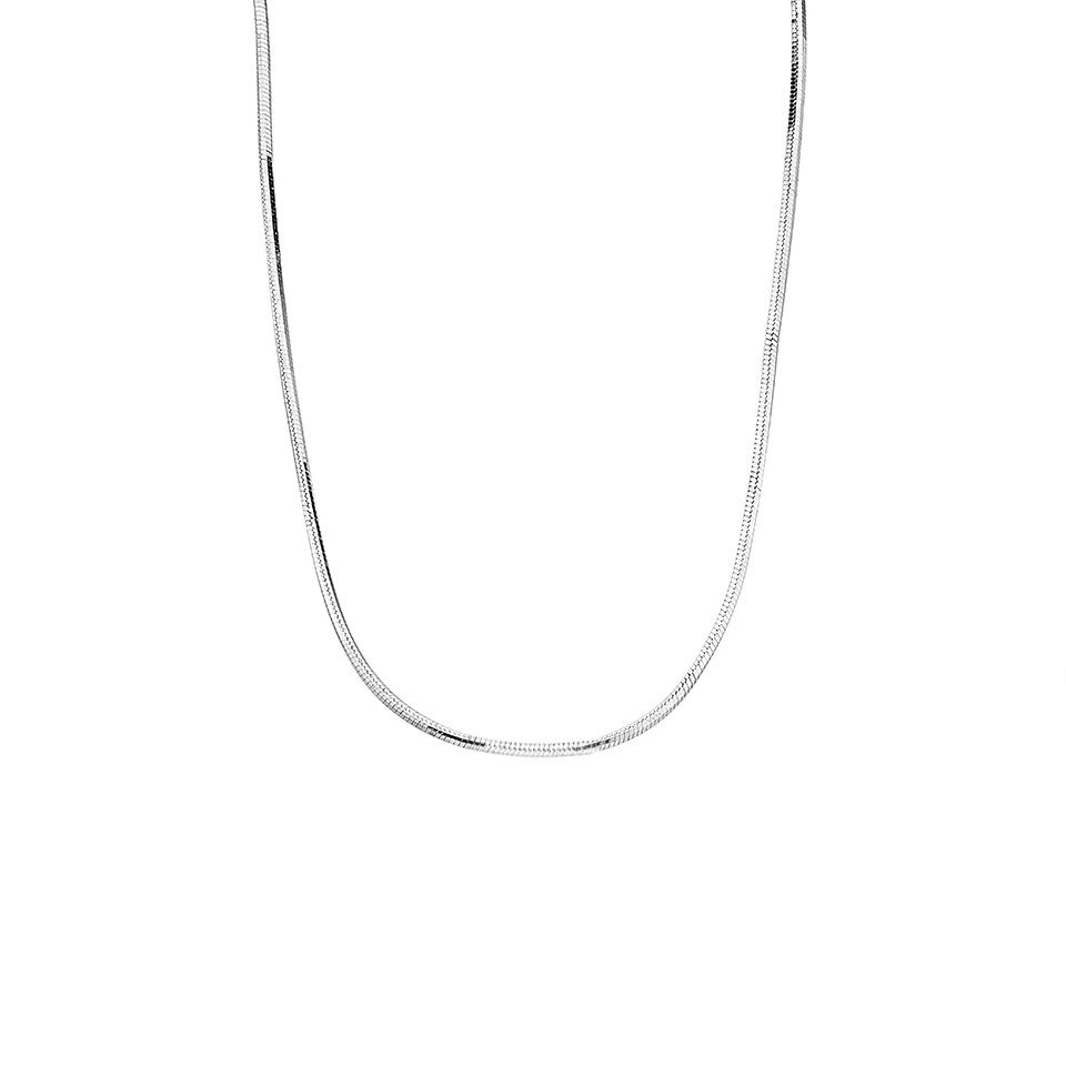 Kedja i &auml;kta silver 42+3 cm