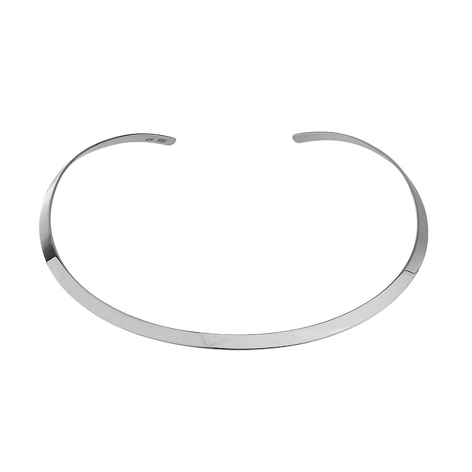 Halsring i äkta silver