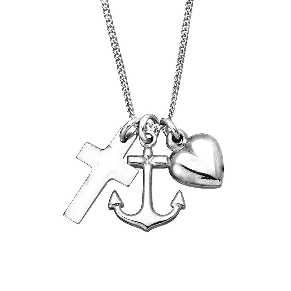 Halsband i &auml;kta silver