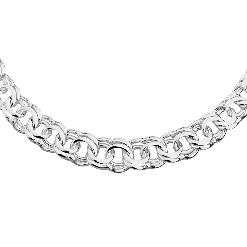 Halsband i äkta silver 45 cm - Guldfynd