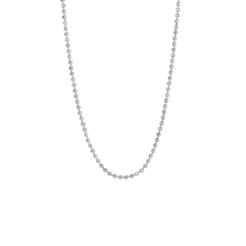 Kedja i &auml;kta silver 60 cm