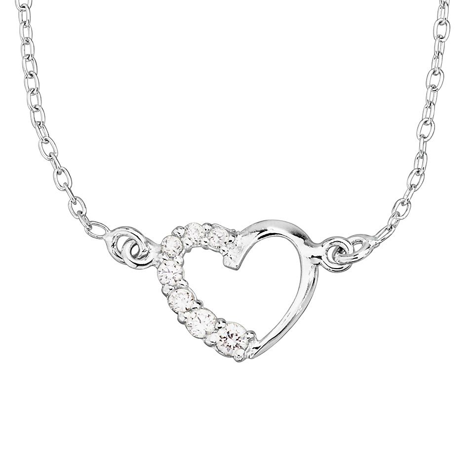 Halsband i &auml;kta silver