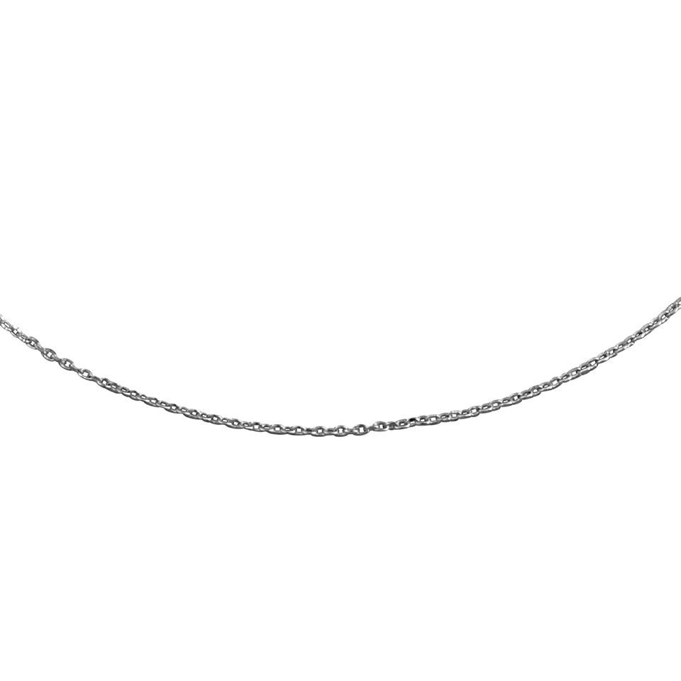 Kedja i &auml;kta silver 43 cm