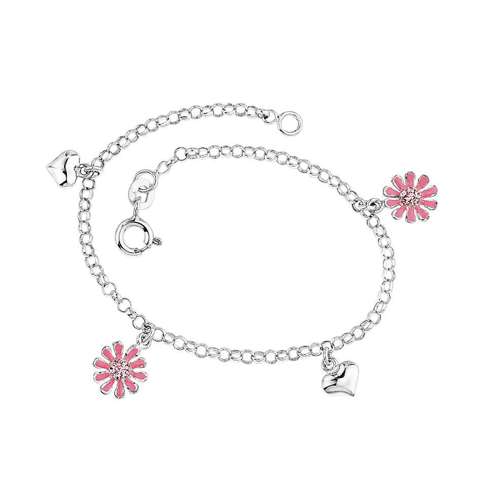 Armband i &auml;kta silver