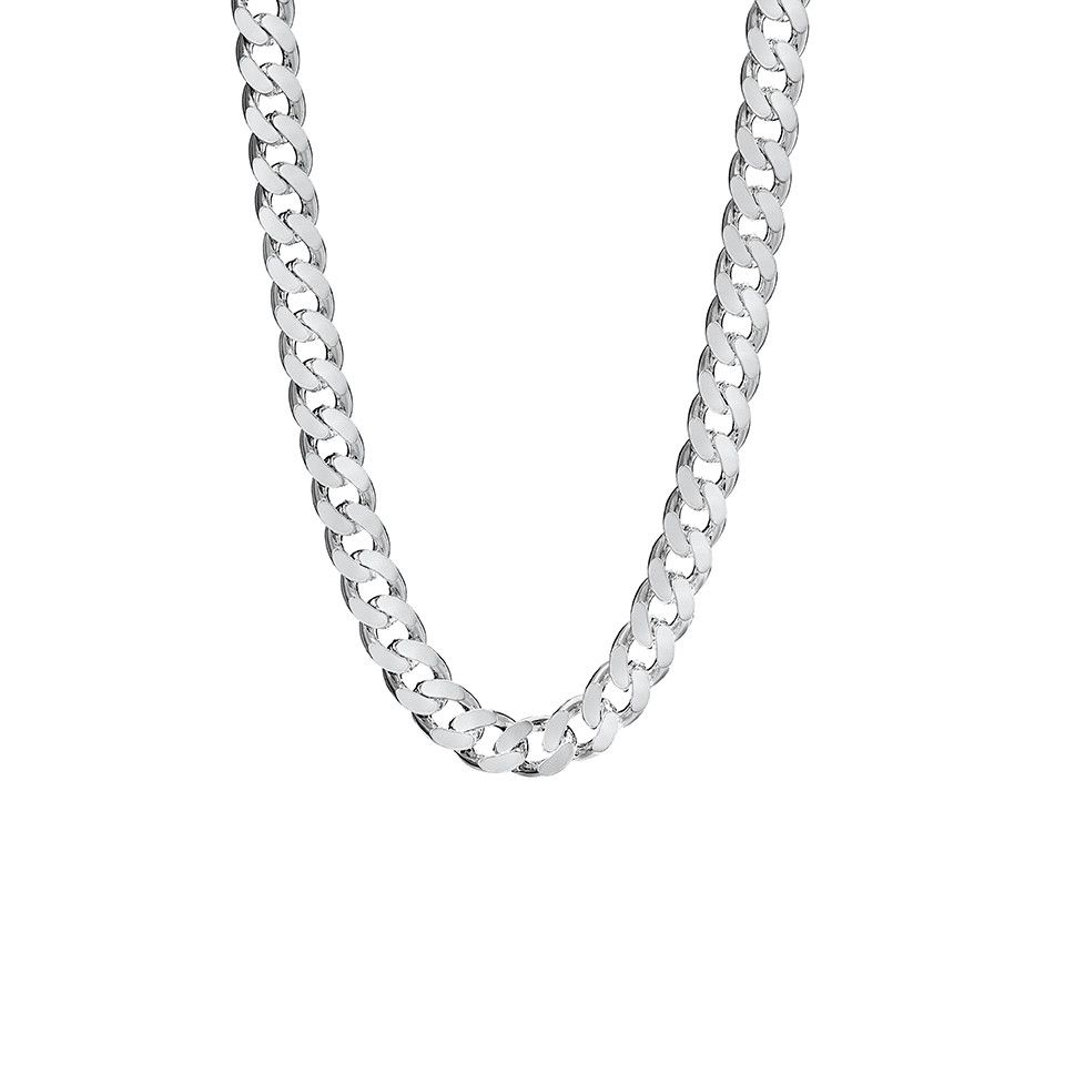 Halslänk i äkta silver 45 cm - Guldfynd