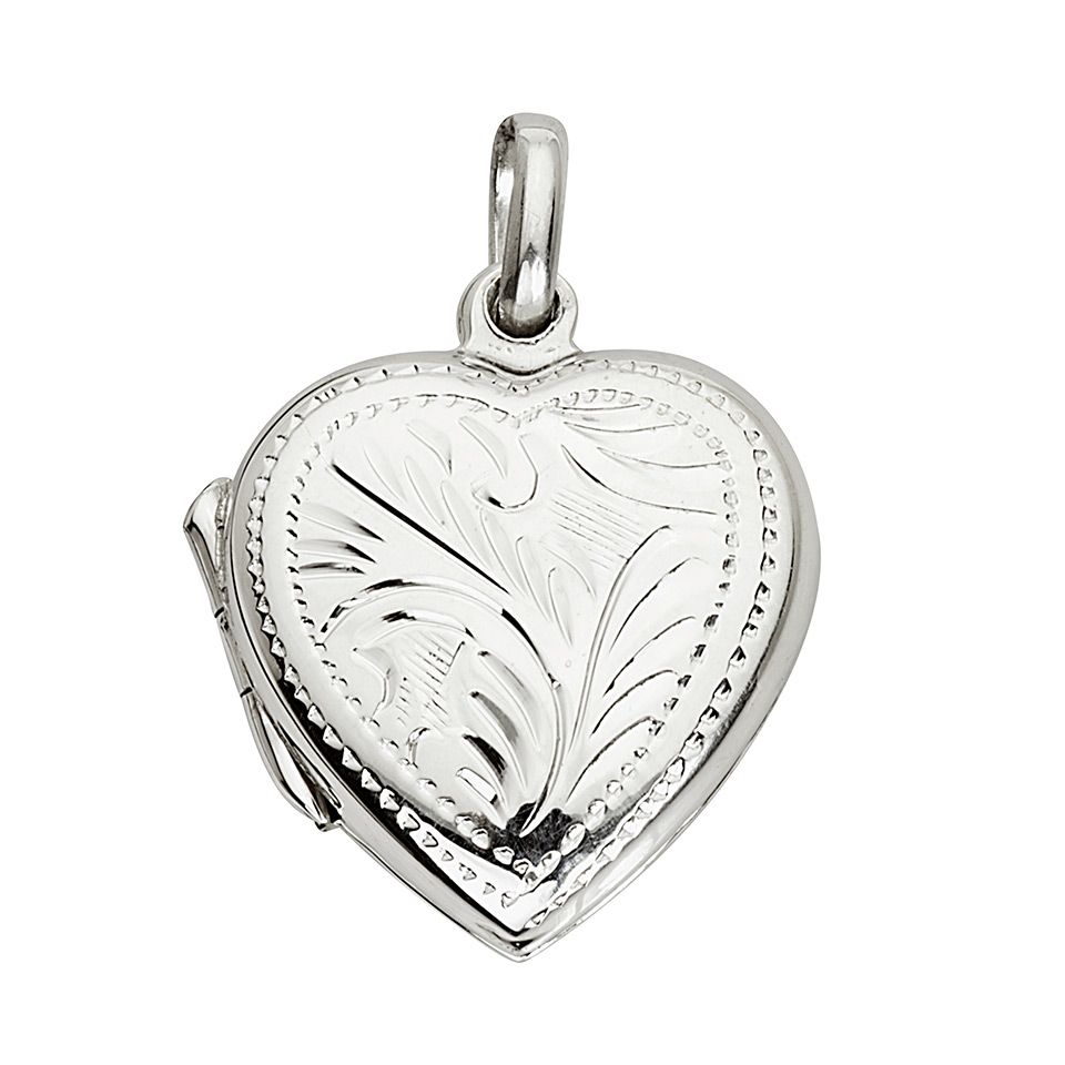 Medaljong i &auml;kta silver