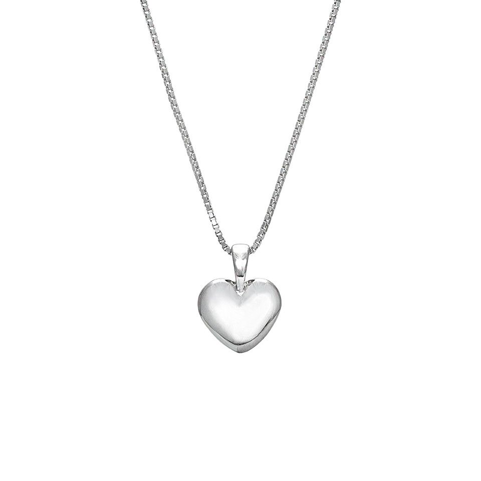 Halsband i &auml;kta silver