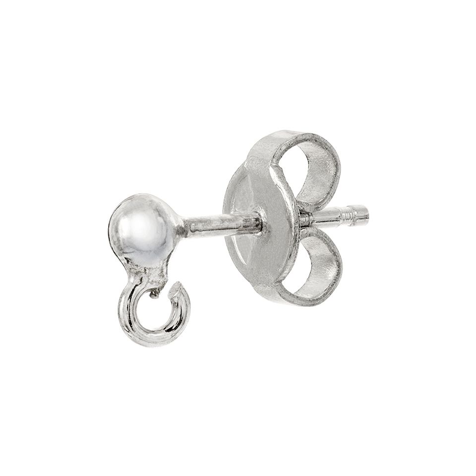 Stift med kula styck i silver