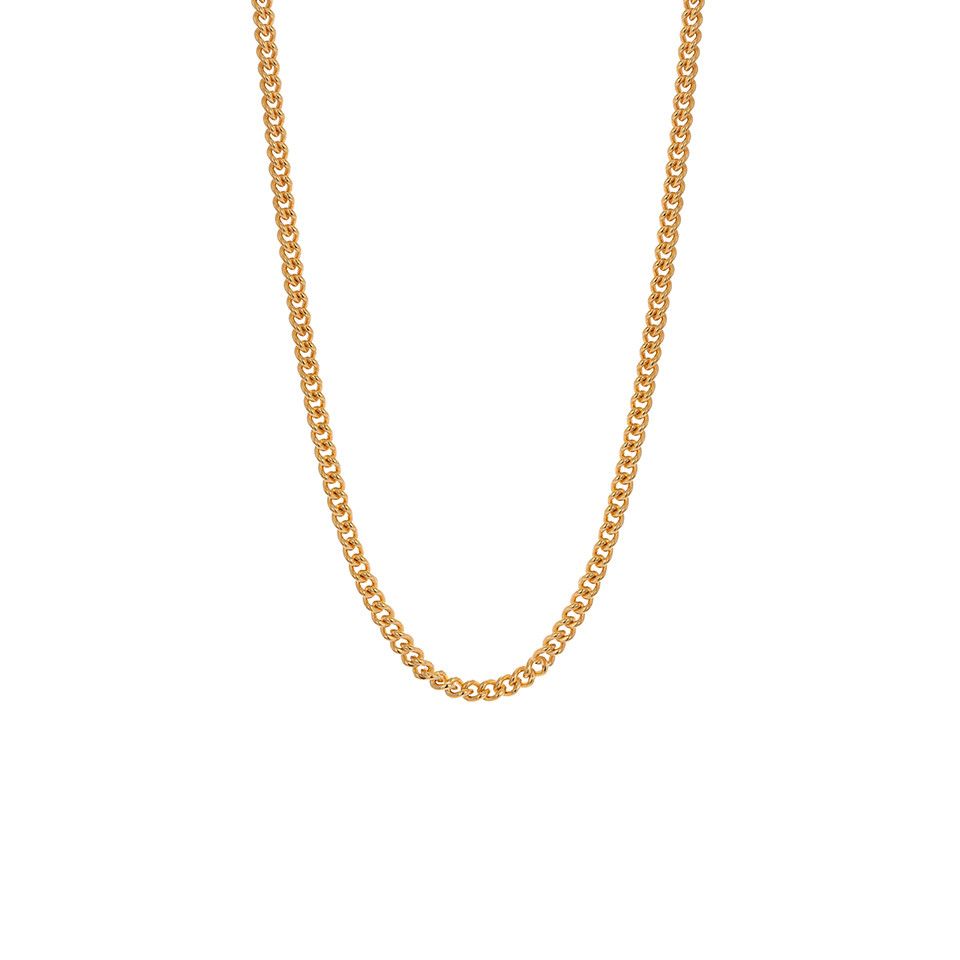 Förgylld kedja 80 cm