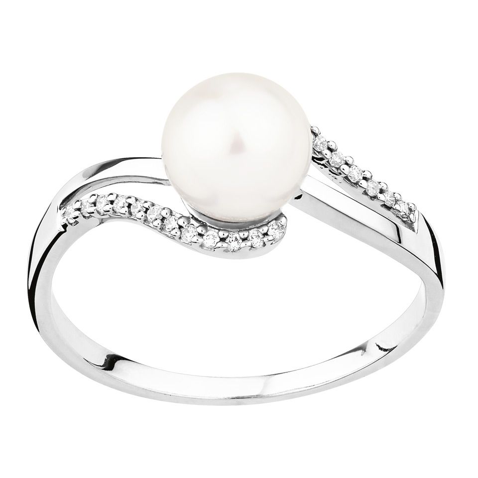 Diamantring i 18K guld, 16.0