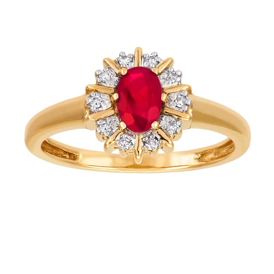 Diamantring i 18K guld, 15.5