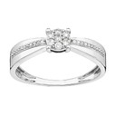 Diamantring i 18K guld
