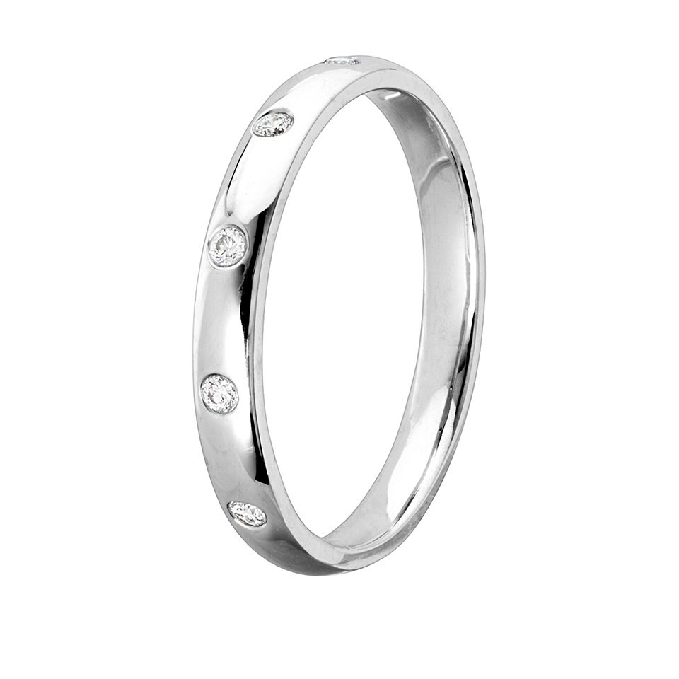Diamantring i 18K guld, 17.0