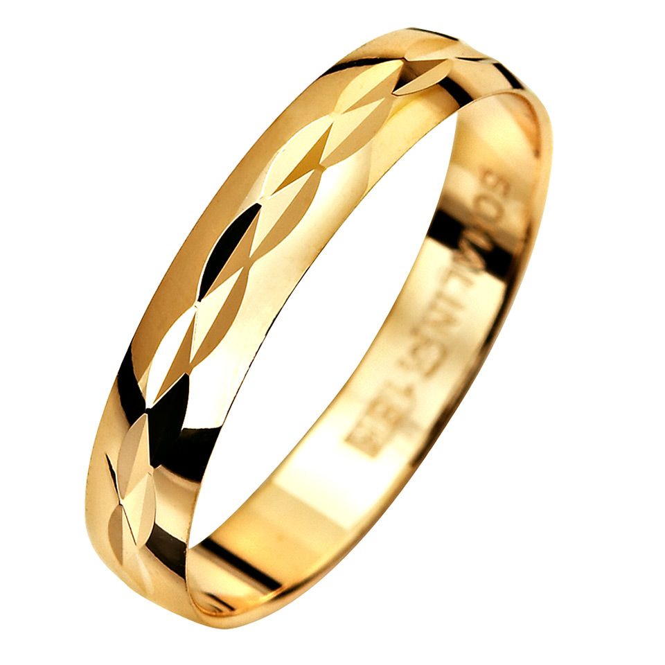 Förlovningsring i 9K guld 3,5mm, 52