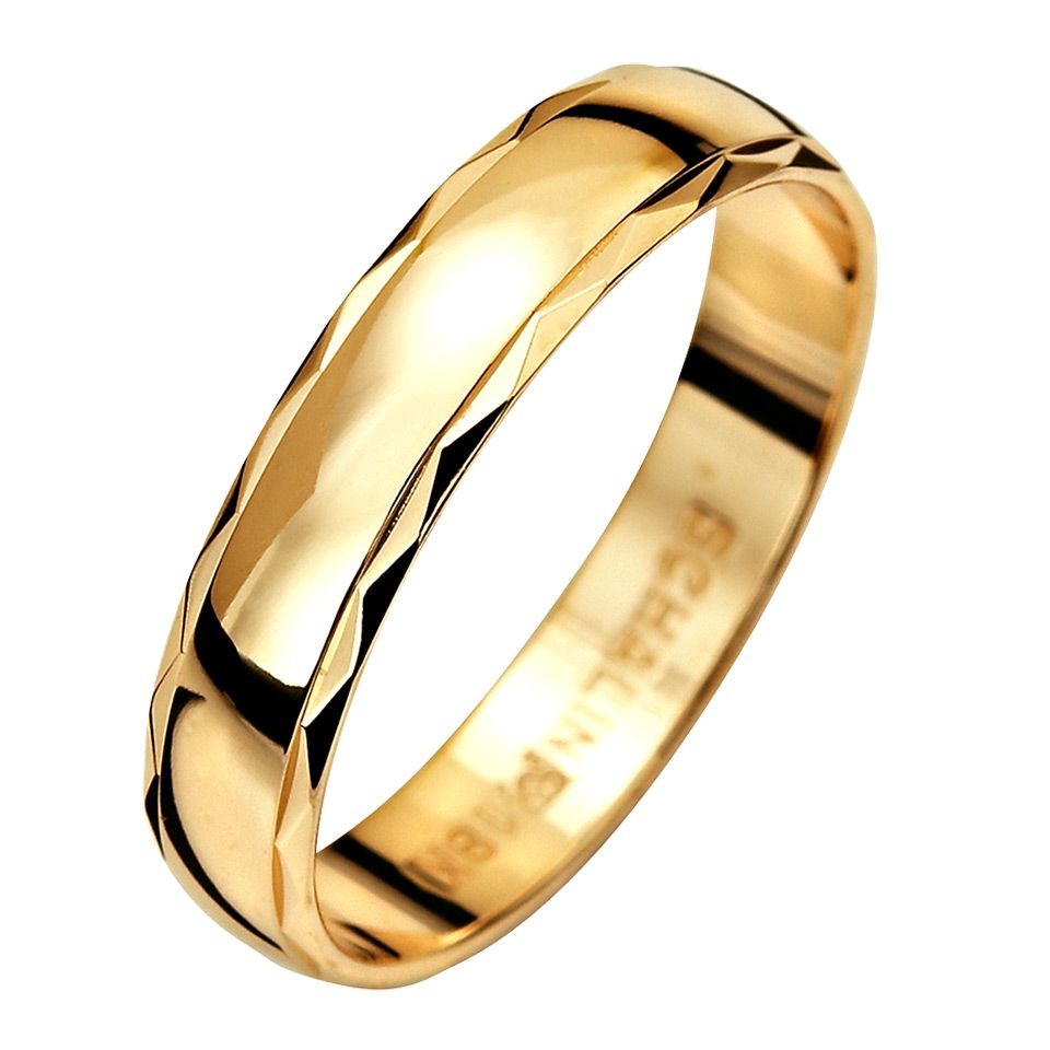 Förlovningsring i 9K guld 4mm, 45