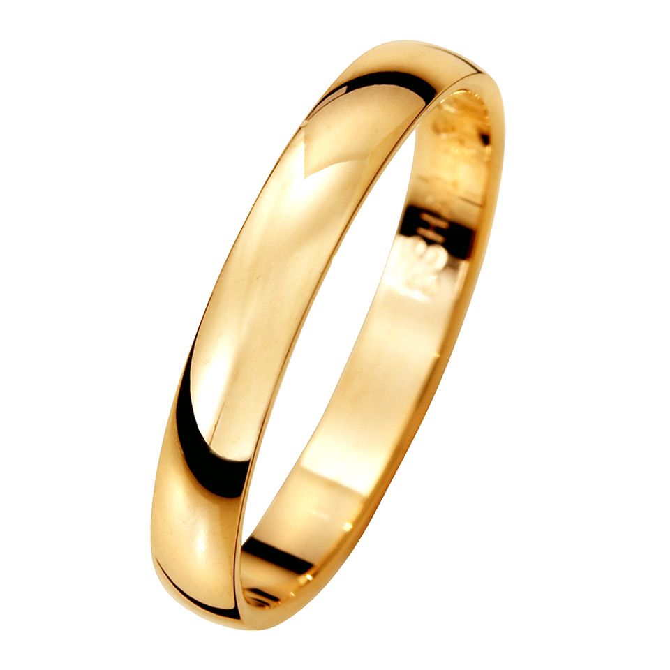 Förlovningsring i 9K guld 3mm, 56