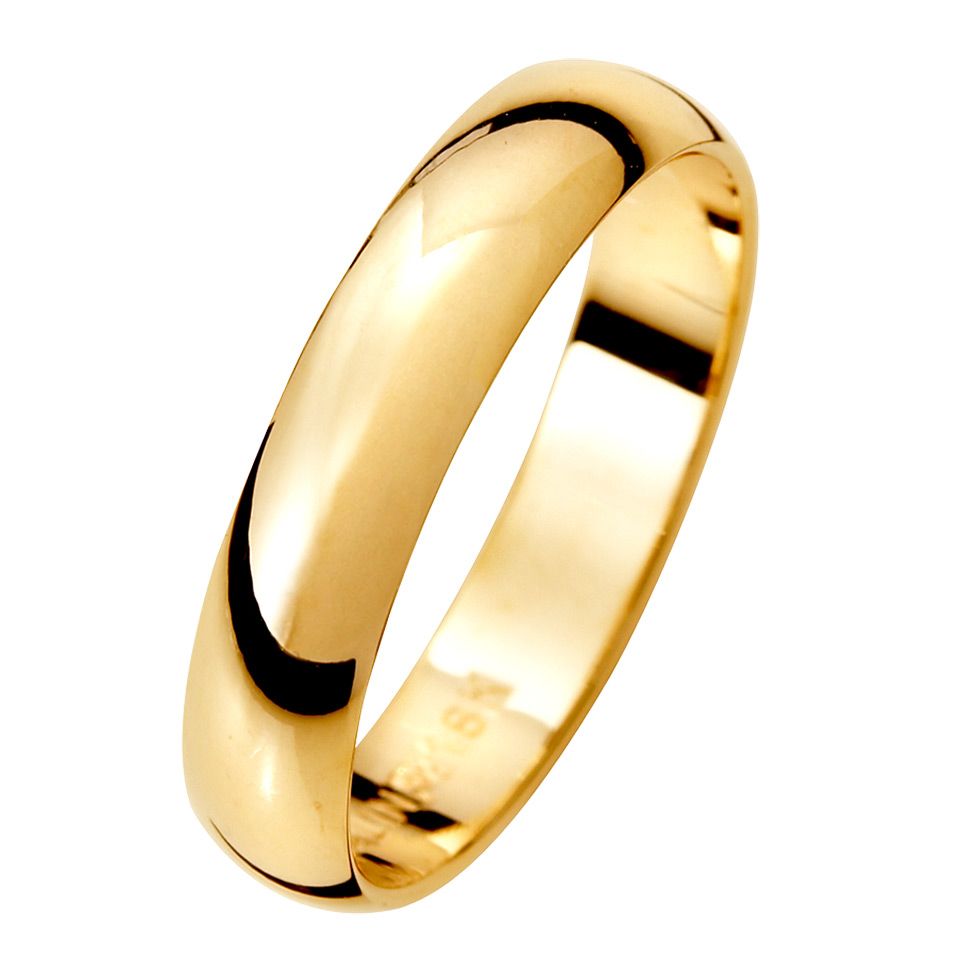 Förlovningsring i 9K guld 4mm, 45