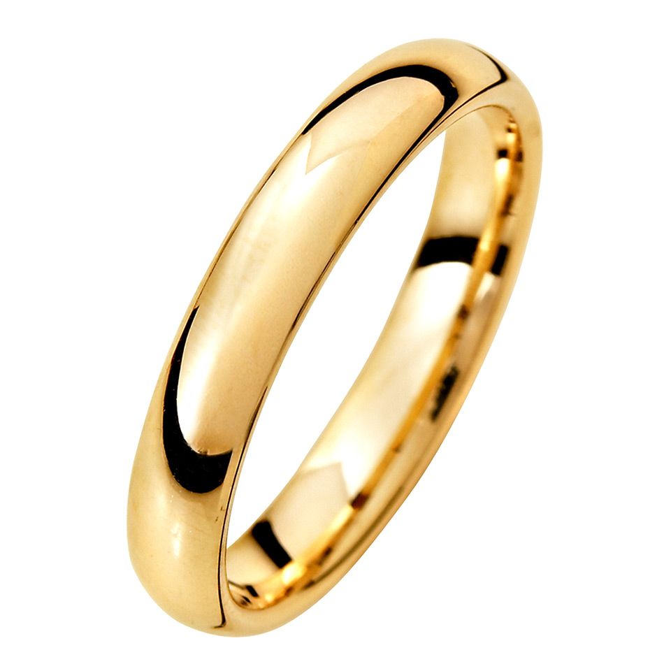 F&ouml;rlovningsring i 9K guld 3,5mm, 54