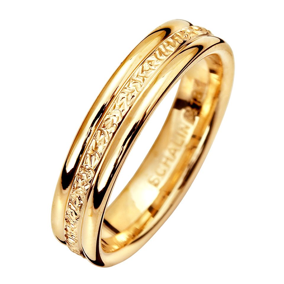 F&ouml;rlovningsring i 9K guld 4,5mm, 70