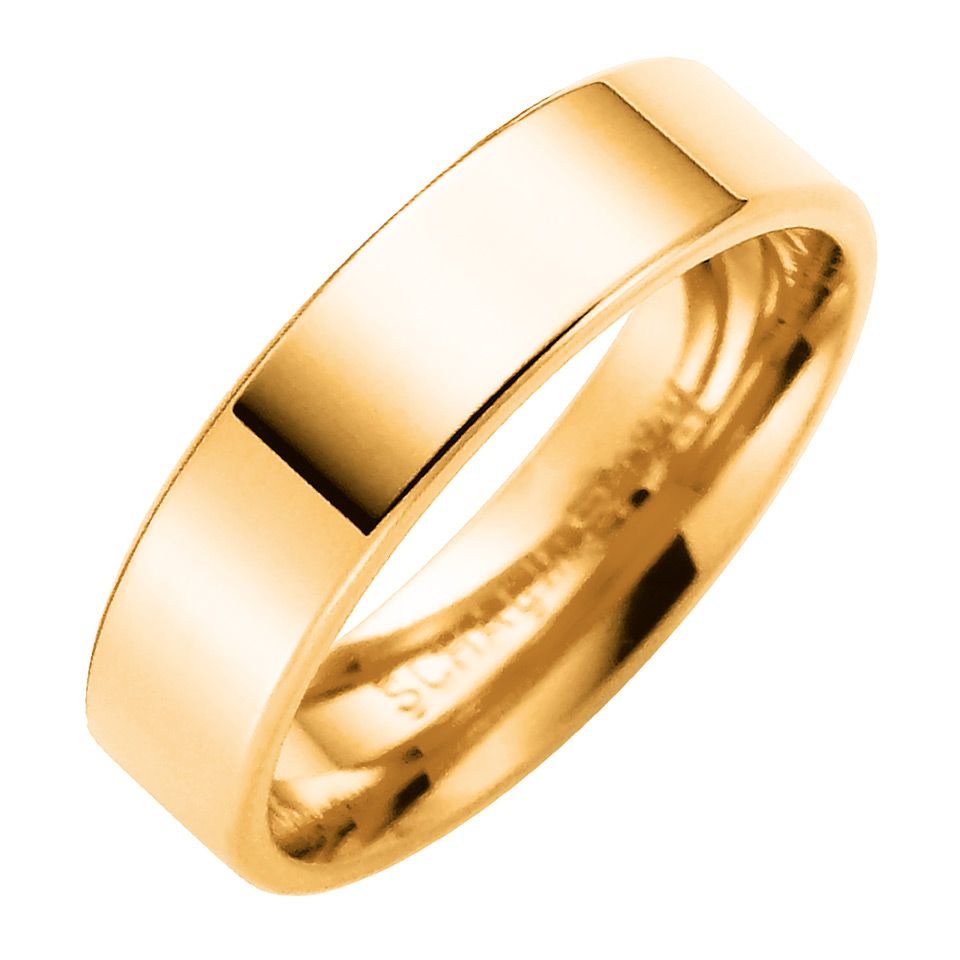 F&ouml;rlovningsring i 9K guld 5mm, 56