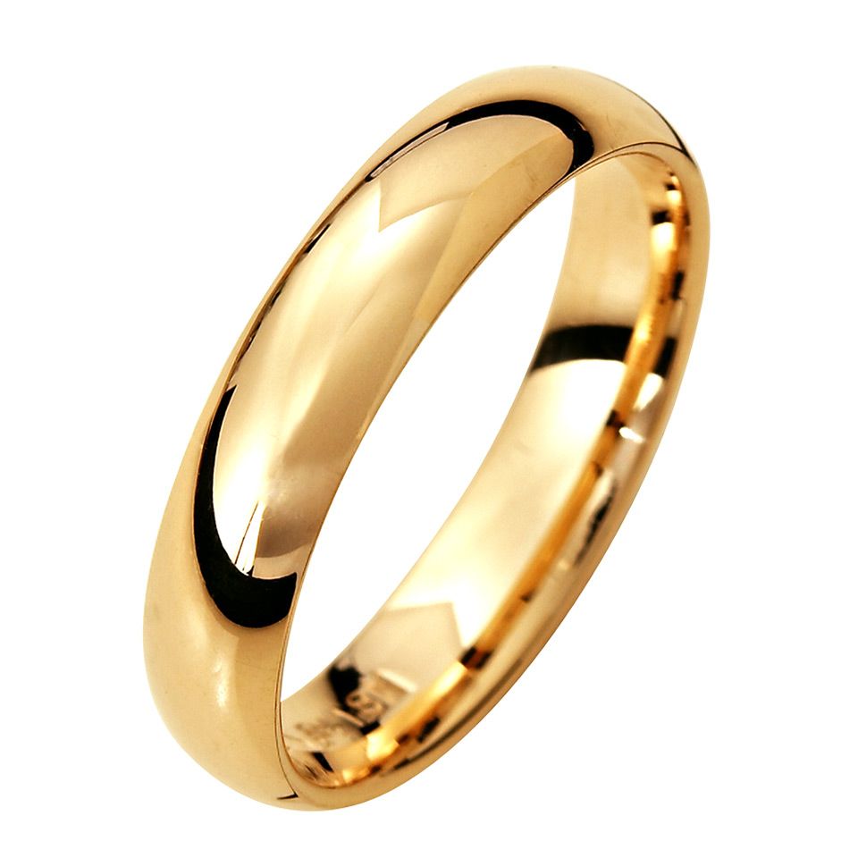 Förlovningsring i 18K guld 4mm, 45