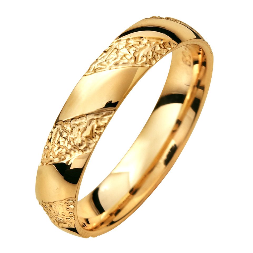 Förlovningsring i 18K guld 4mm, 45