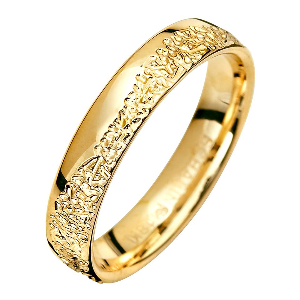 Förlovningsring i 18K guld 4mm, 45