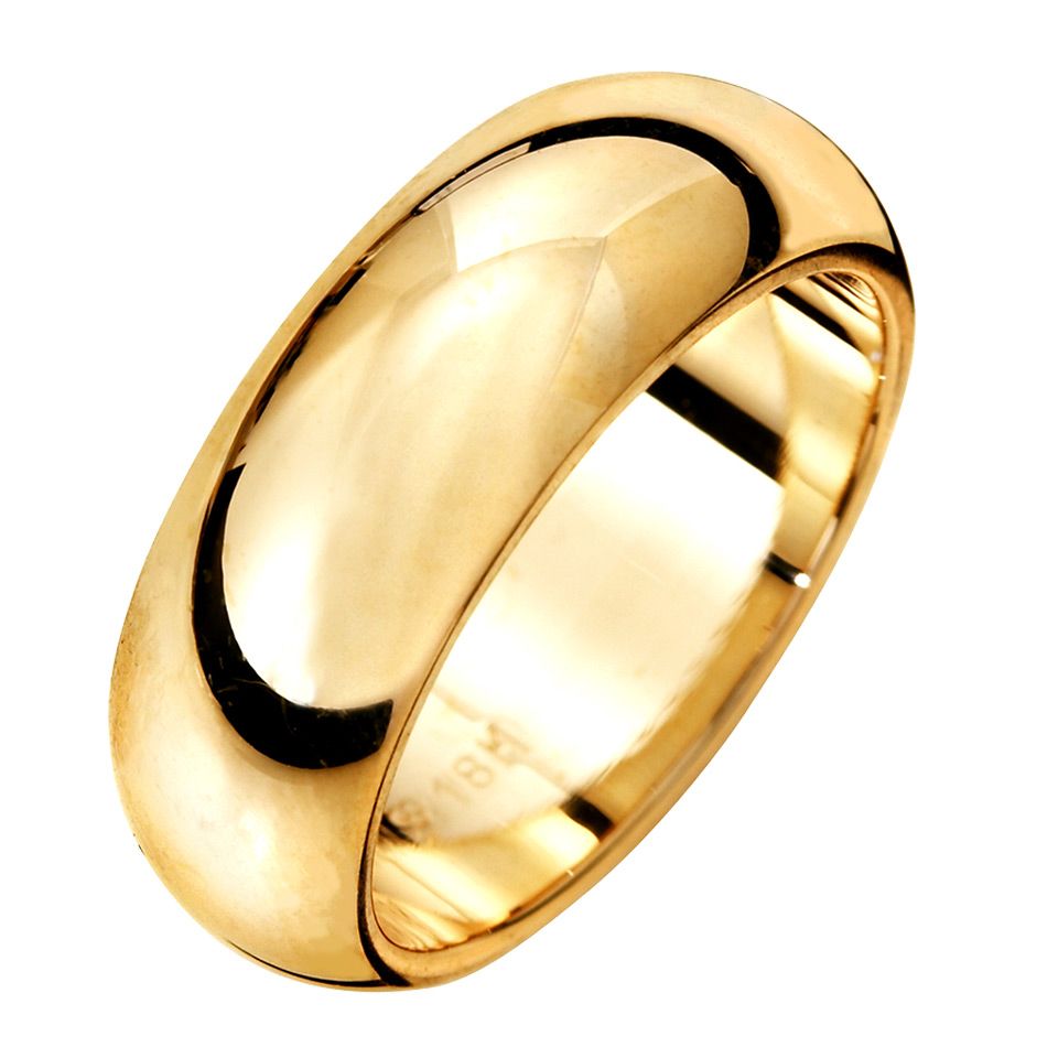 Schalins - Förlovningsring 18K guld 7mm, 45, Förlovningsring - Guldfynd