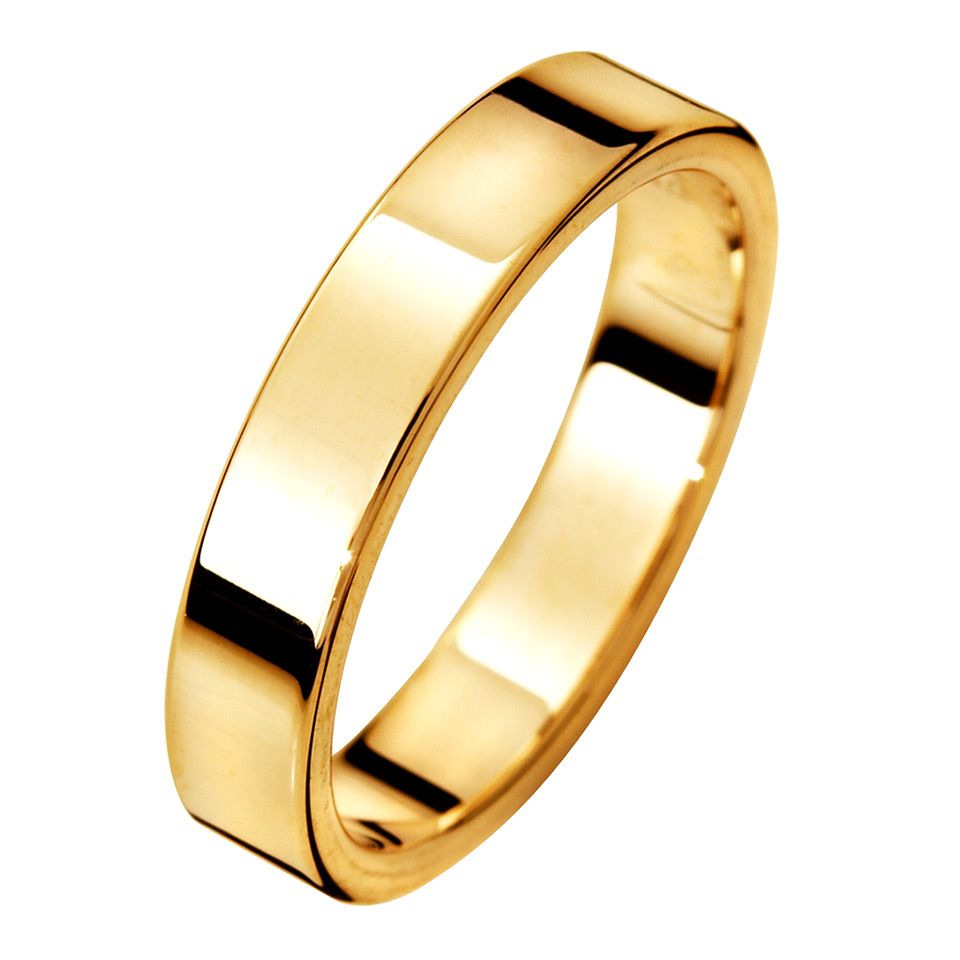 Förlovningsring i 18K guld 4mm, 51