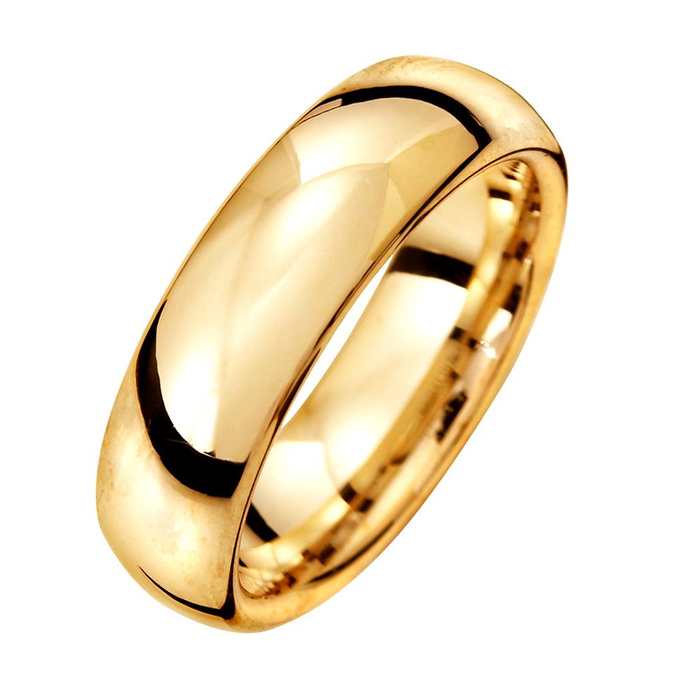 Förlovningsring i 18K guld 6mm, 49 Förlovningsring i 18K guld 6mm, 49