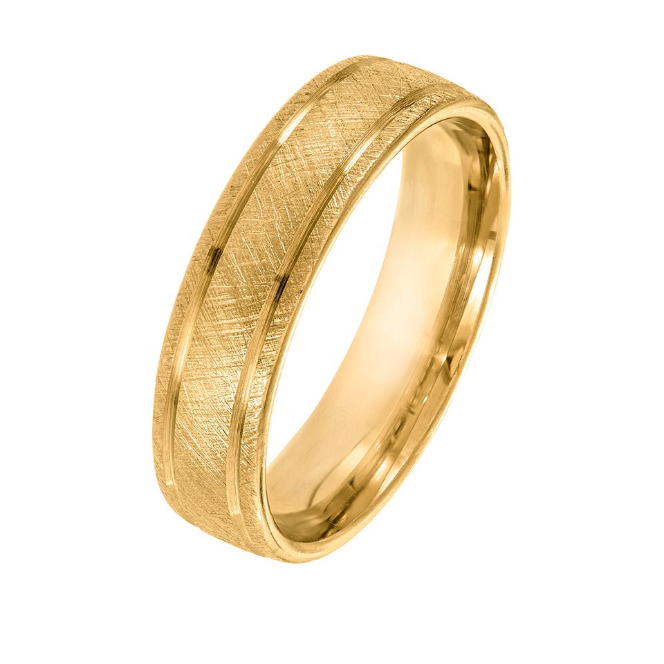 Schalins - Förlovningsring 18K guld 5mm, 45, Förlovningsring - Guldfynd